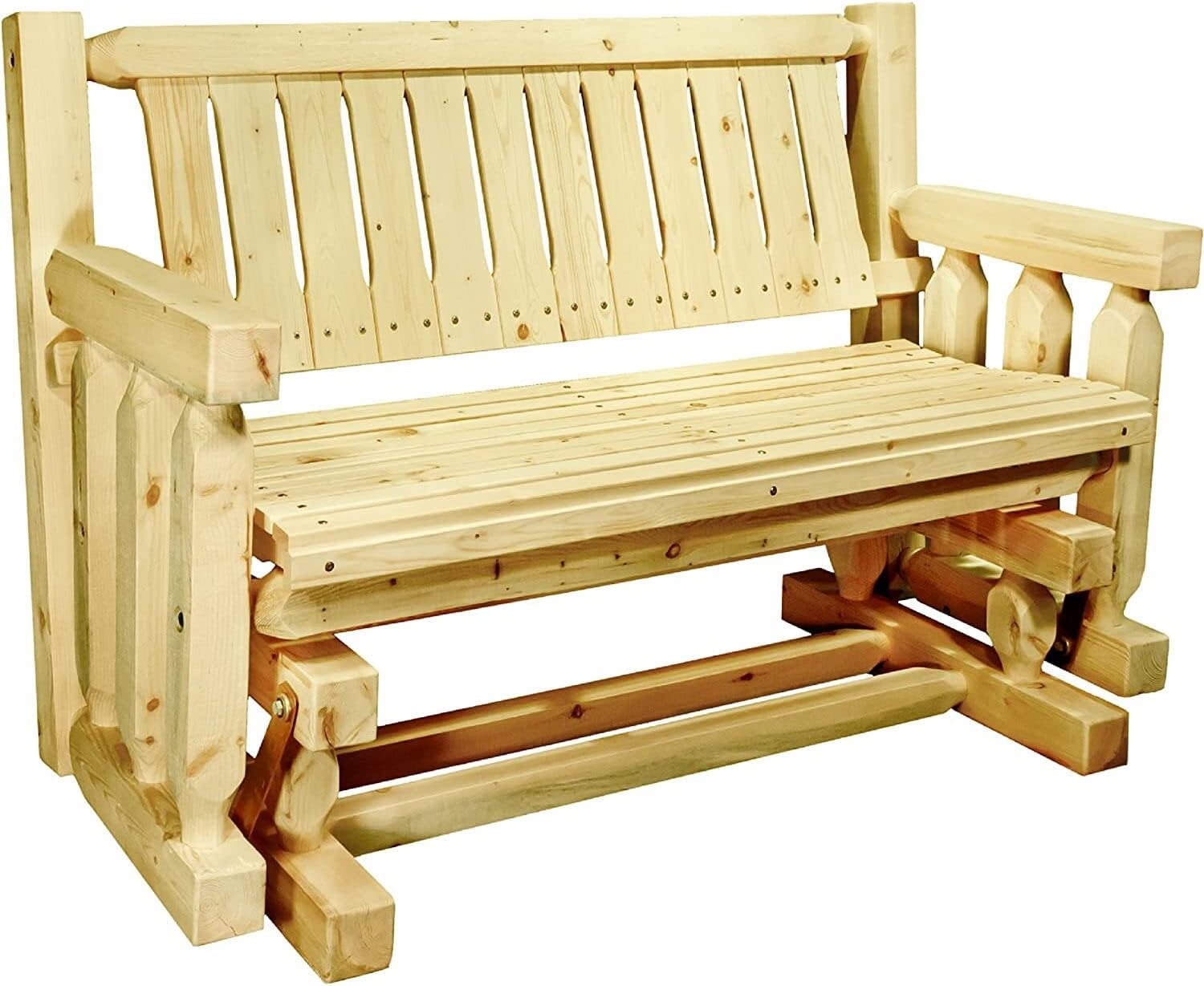 Montana Woodworks MWHCLGNRV Homestead Collection Glider, Clear Exterior Finish