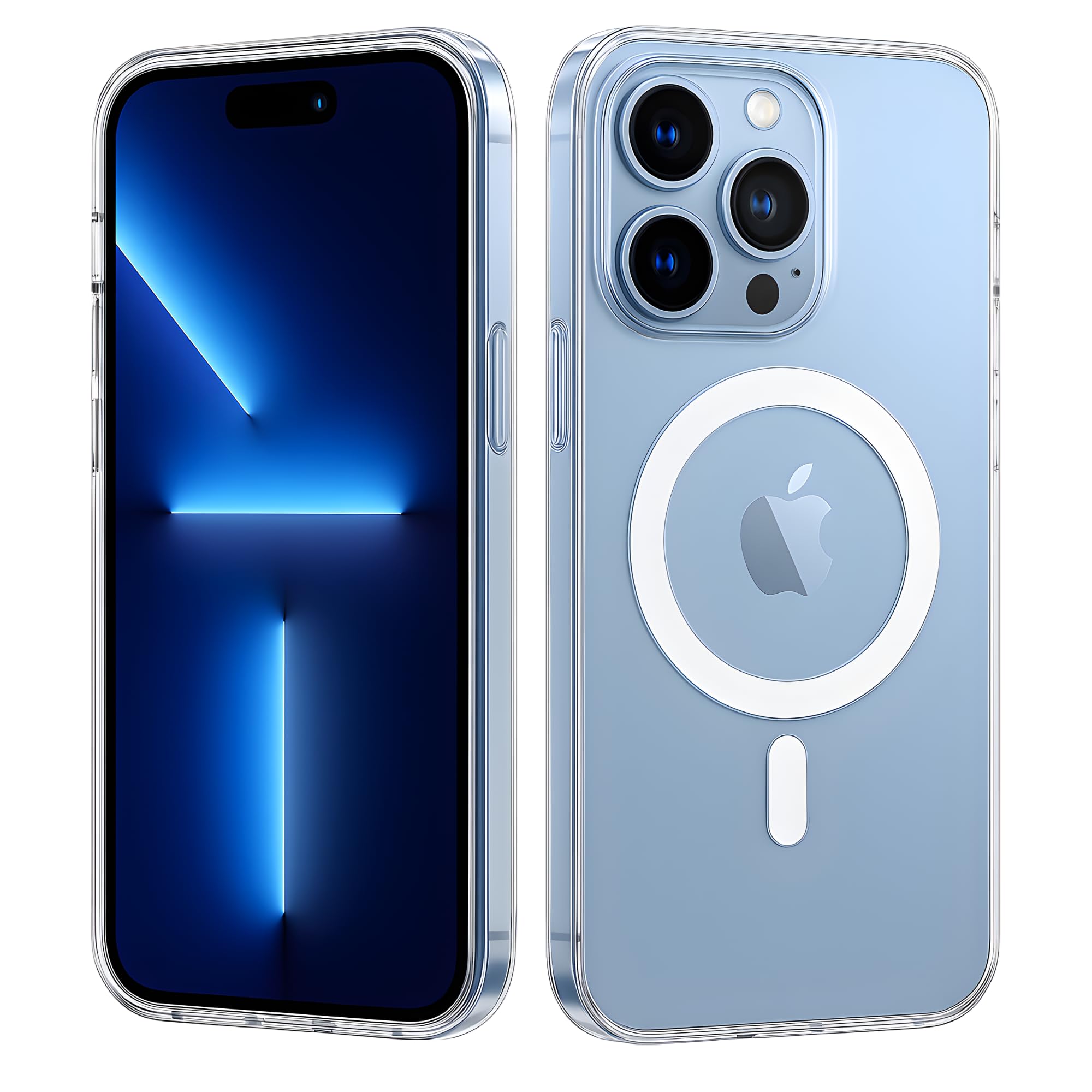 Dsynk Gear Anti-Yellow Clear Case for iPhone 13 Pro Max | UV Shield Technology | Zero-Yellowing Formula | MagSafe Compatible | Drop Protection (TPU + Polycarbonate | Crystal Clear)
