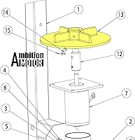 Vista 6 de 9 "Esparcidor Spinner Disco Reemplazo Compradores 3005705 para TGSUV1B