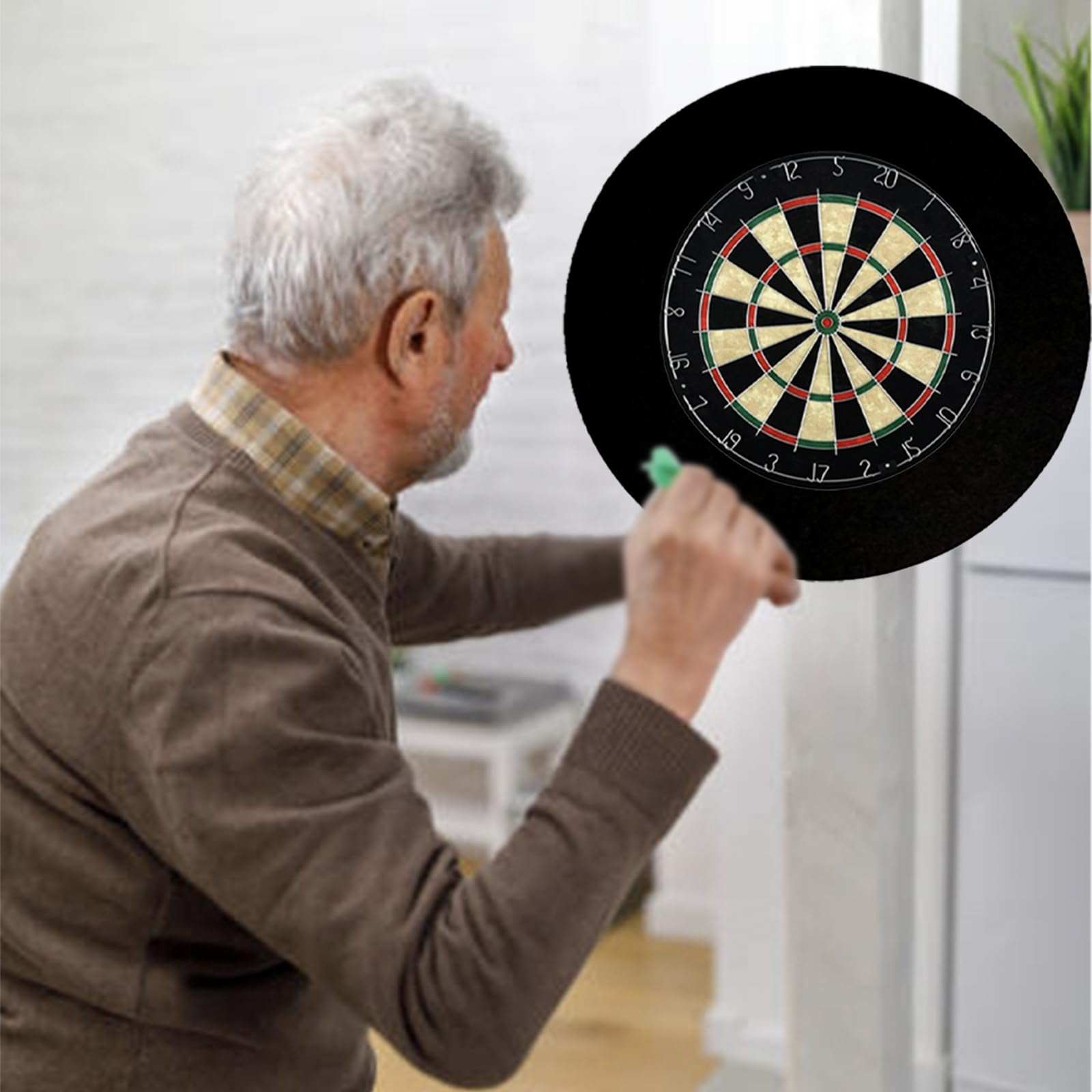 Dartboard Surround Ring passt zu Dartboards mit einem Durchmesser von 18 Zoll/45 cm, eine Dicke von 2,5 cm