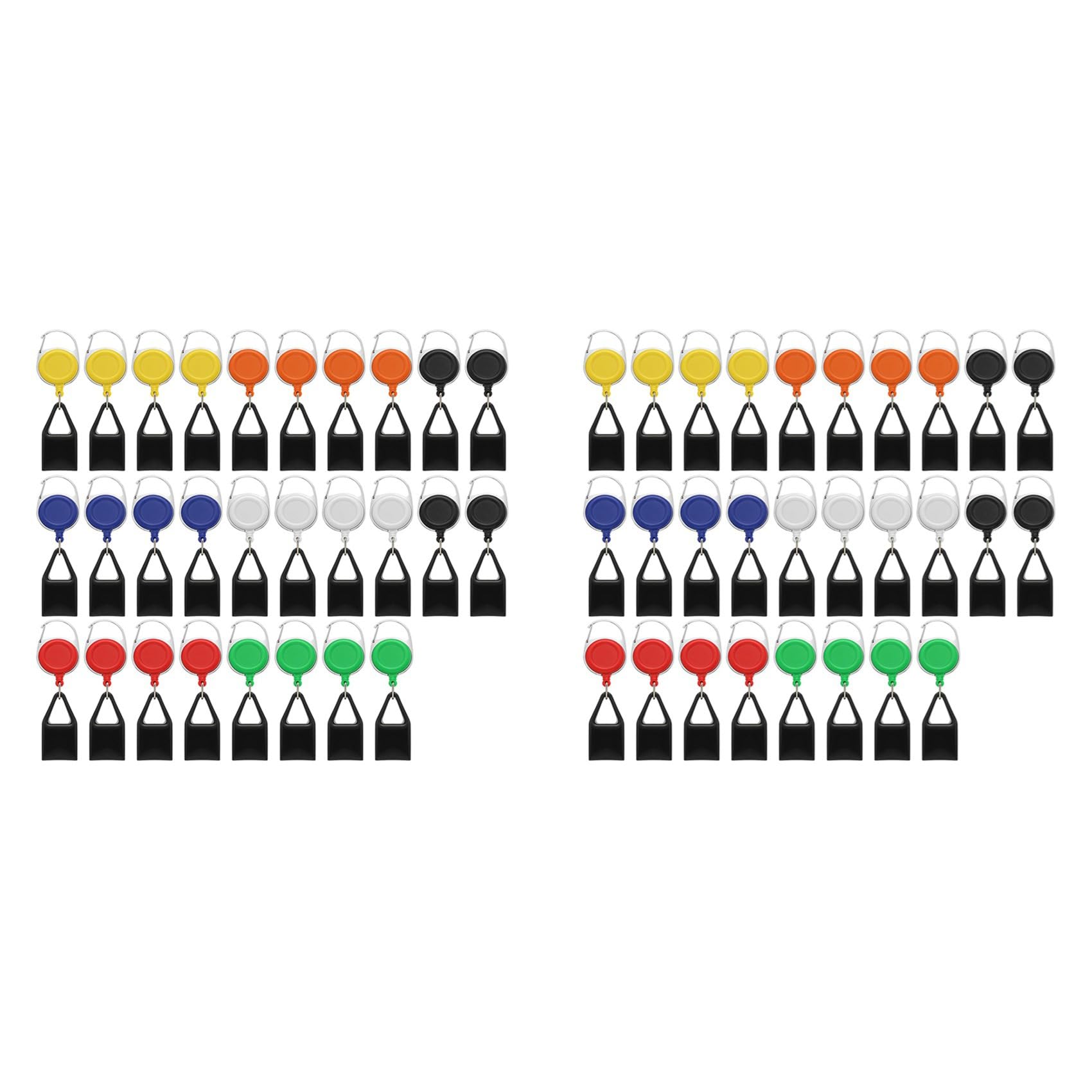 Hndhbfgrt 56 Pcs Retractable Lighter Holder Keychain Assorted Color, Lighter Keychains with Single Lighter Clip