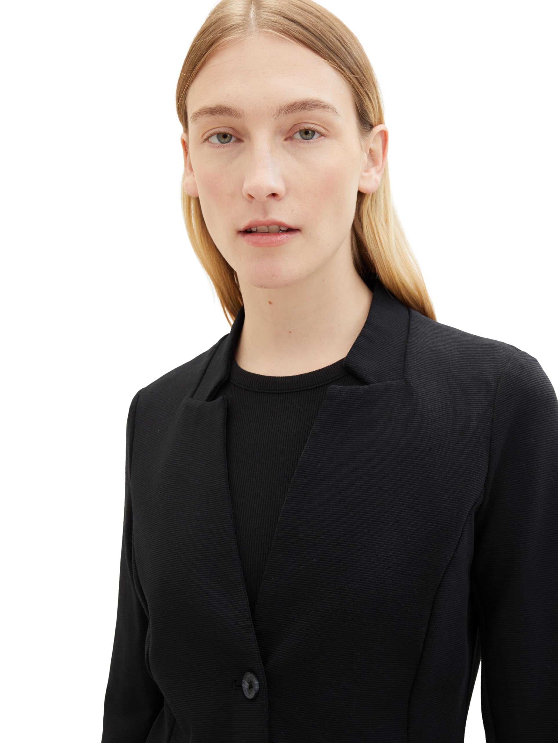 TOM Tailor 1038703 Americana otomana básica con Bolsillos Mujer (Pack de 1)
