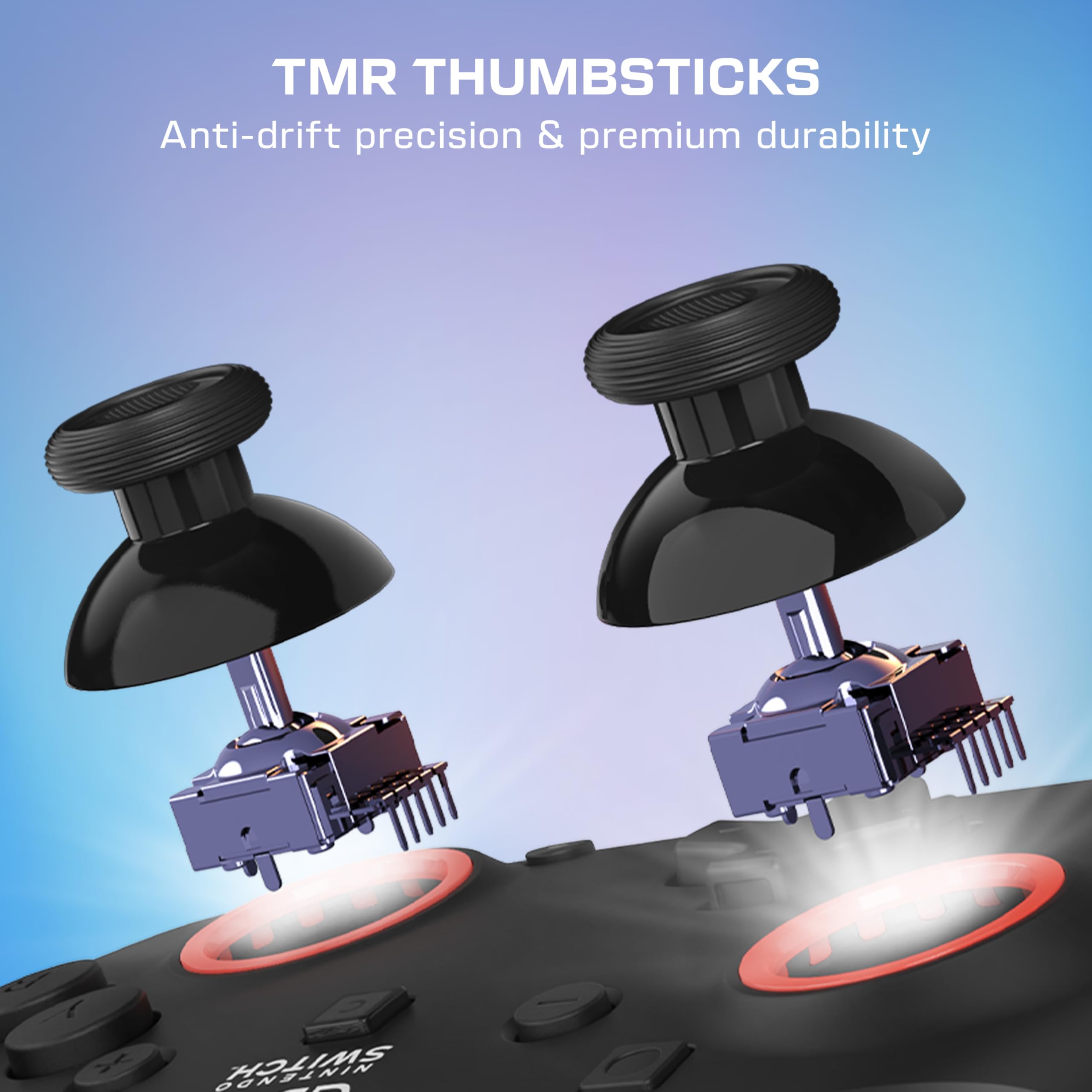 Turtle Beach Rematch Schwarz Kabelloser RGB-Gaming-Controller für Nintendo Switch 2