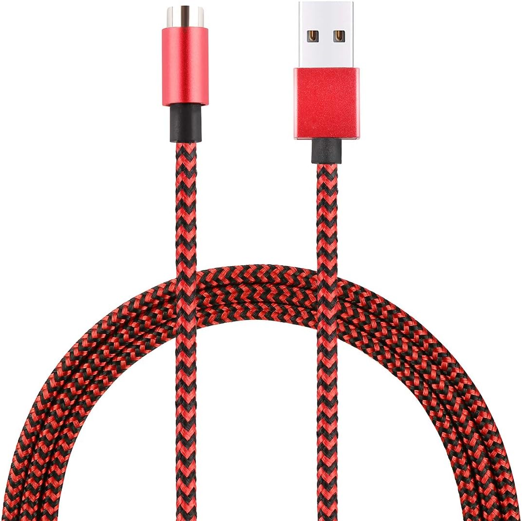 Buluoto Nylon Braided Magnet Charging Cable for Gshock GSW H1000 and Protrek Smartwatch Casio WSD-F21HR,WSD-F30,WSD-F20,WSD-F10