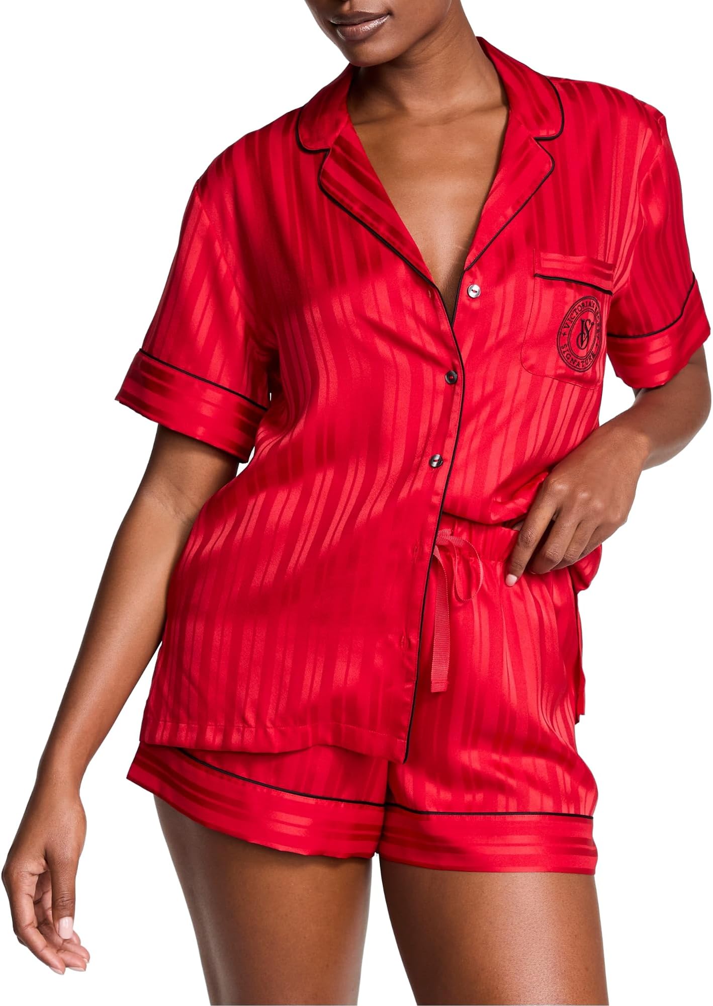 VICTORIA'S SECRETFlannel Short Pajama Set, Women's Sleepwear (XS-XXL)