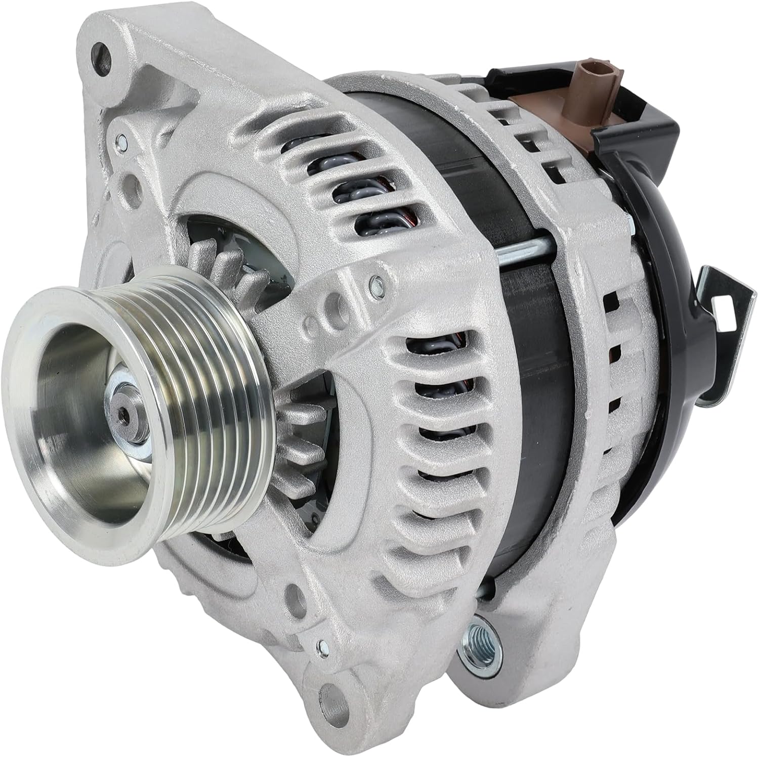 SCITOO Alternator Fits for Honda for Crosstour 2.4L 2012-2015 12V 130Amp CW 7-Groove Pulley High Output Alternator 104210-1490