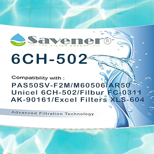Miniatura 2 de PAS50SV-F2M reemplaza el filtro de spa artesiano, compatible con Unicel 6CH-502, Filbur FC-0311, PAS502SV, PAS502SV-M, PAS50, Master Deluxe M60506,