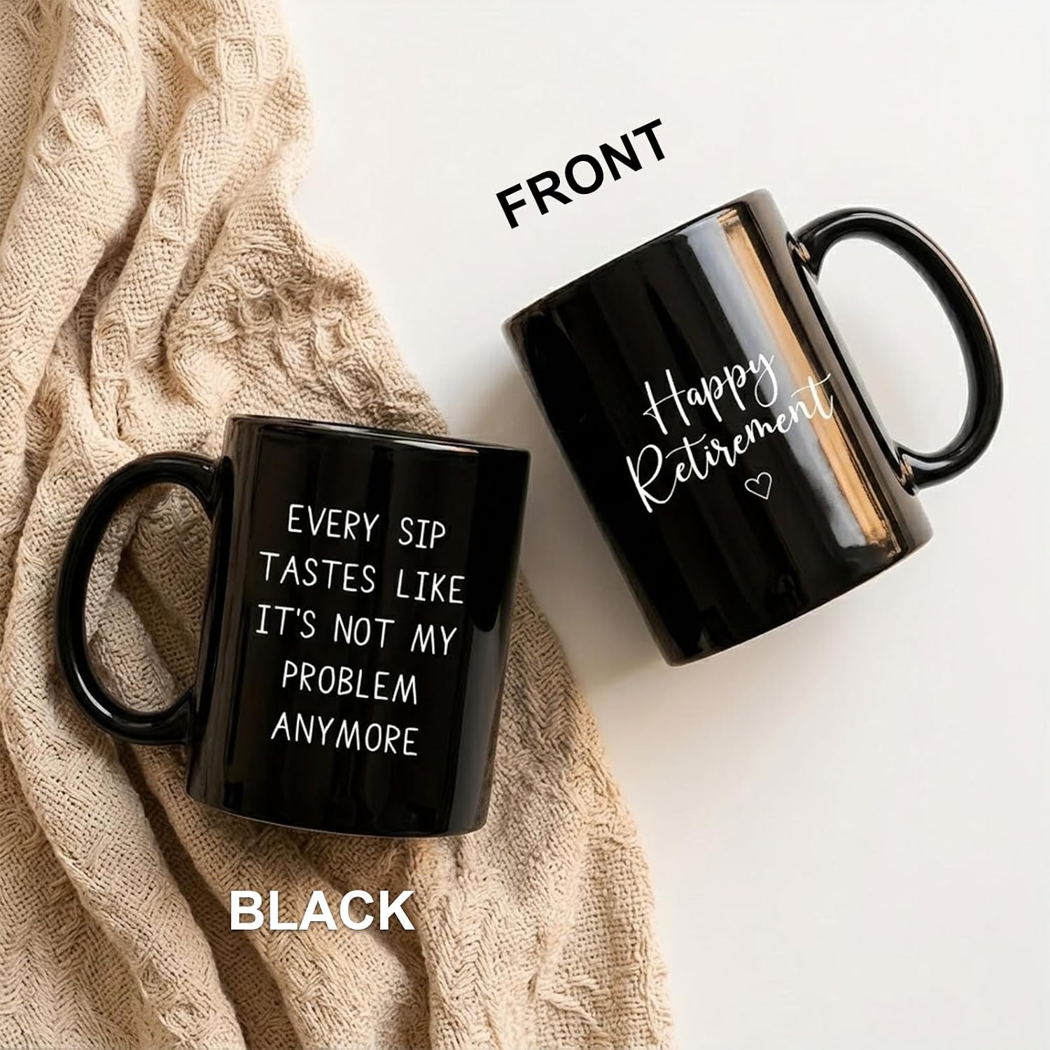 Funny Coffee Mug Retirement Gift for Men Women, “Not My Problem Anymore” Funny Mugs, Novelty Coffee Mugs for Coworker Friend Boss Teacher Dad, Retirement Party Gift Idea, 11 Oz