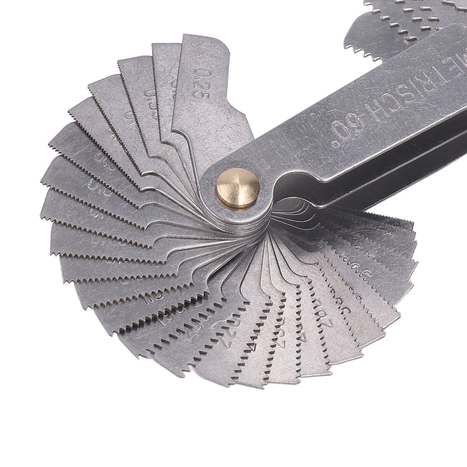 Misuratore Di Filetti In Acciaio Inox - Calibro 52 Pezzi Metrico+Imperiale