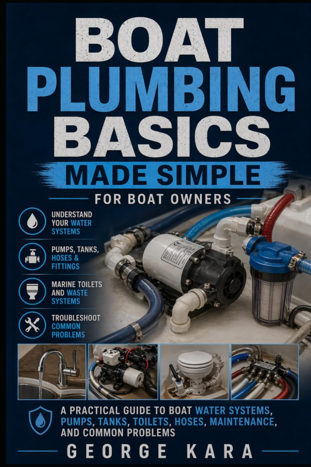 Boat Plumbing Basics Made Simple: A Practical Guide for Boat Owners to Fresh Water Systems, Marine Toilets, Bilge Pumps, Seacocks, Tanks, Hoses, and ... (The Practical Boat Owner’s Handbook Series)