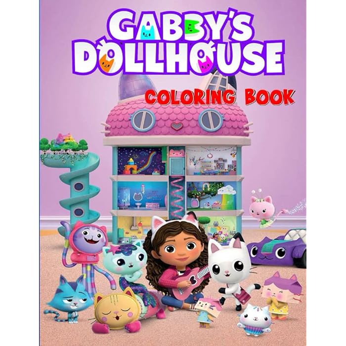 Buy Gàbby's Dollhousé Coloring Book: JUMBO Coloring Book For Kids ...
