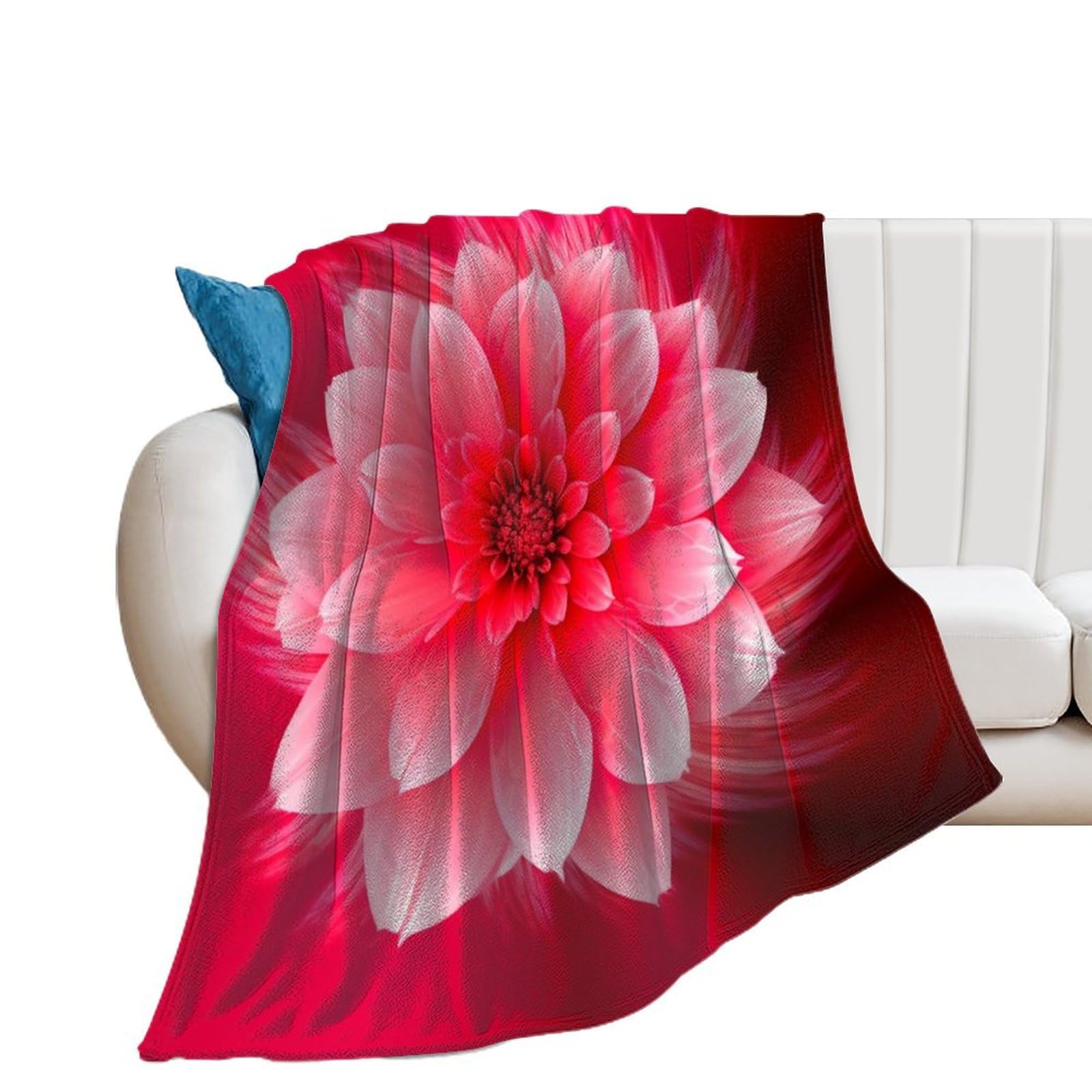 Couverture douce pour femme en cadeau : offrez un plaid réconfortant rose et rouge