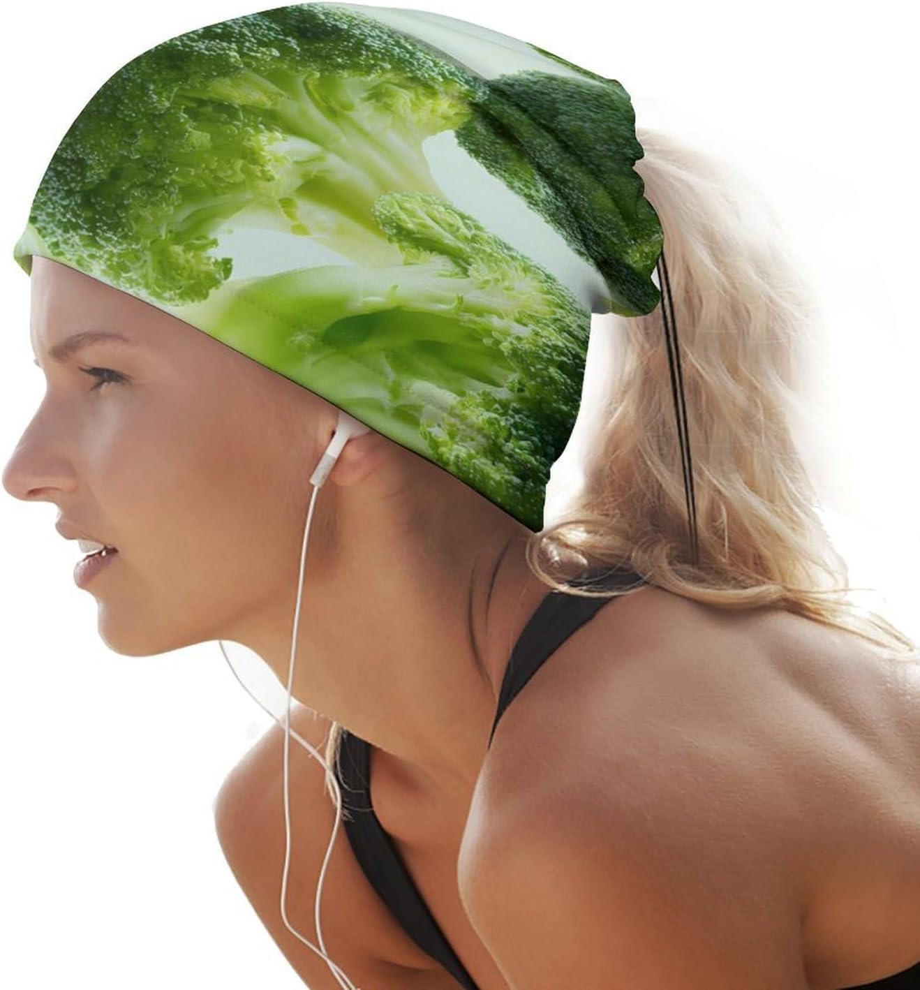Green Broccoli Unisex Neck Gaiter Face Scarf Cover Sun Hoods for Outdoor Hiking Skiing