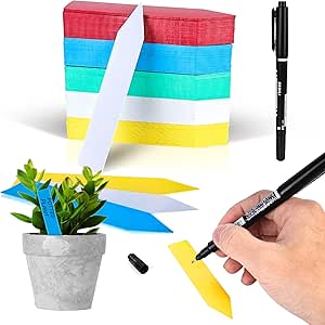 300 Stück Pflanzenetiketten - Wiederverwendbare Garten Stecketiketten In 6 Farben