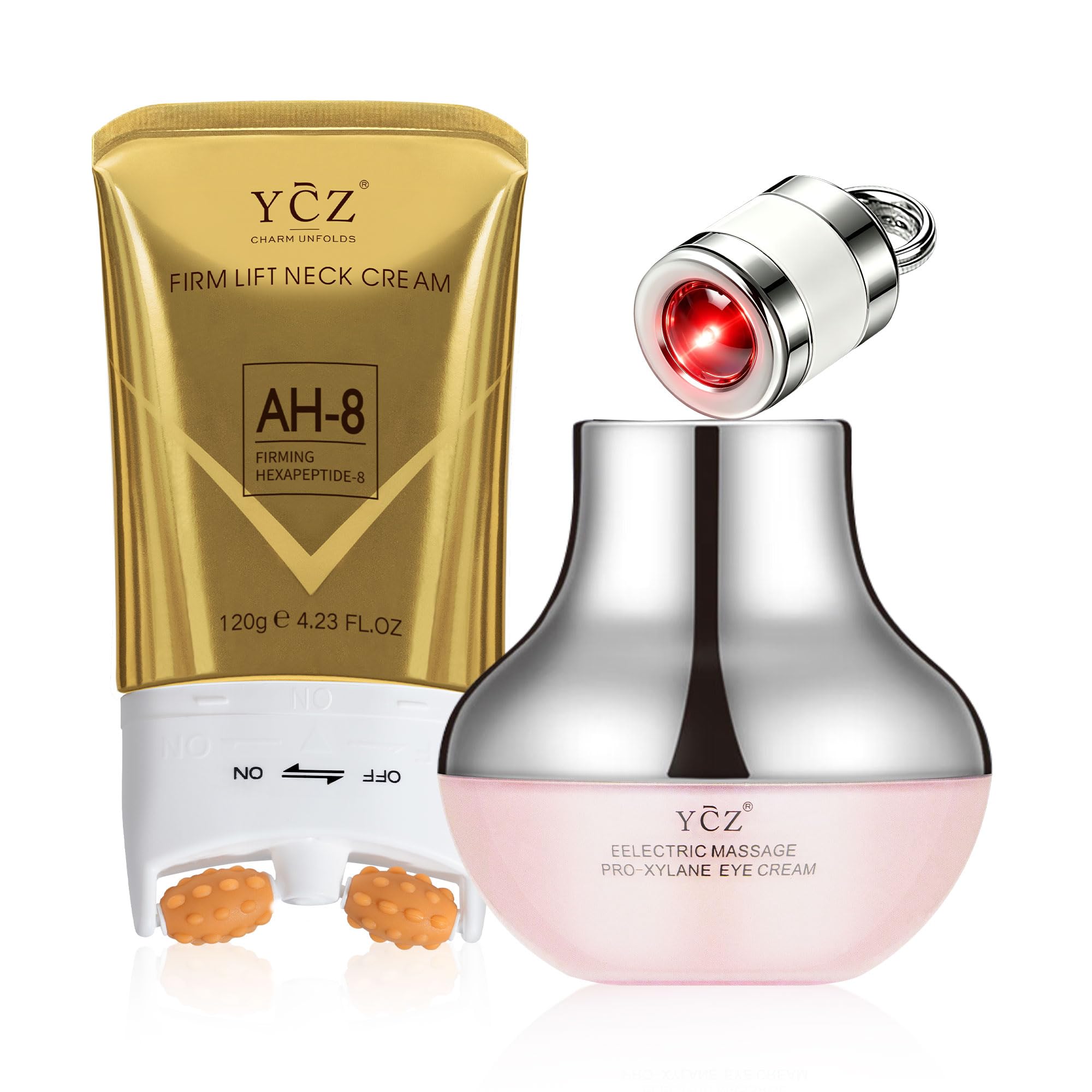 Amazon.com: Ycz AH-8 Neck Firming Cream and Red-Glow Electric Eye