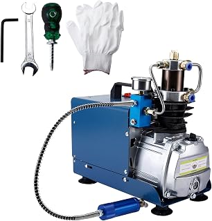 Artilife High-Pressure Air Compressor Pump 4500 PSI 30 MPa 300 Bar High Pressure System Electric 110V Compressors for Diving,Instructions Included