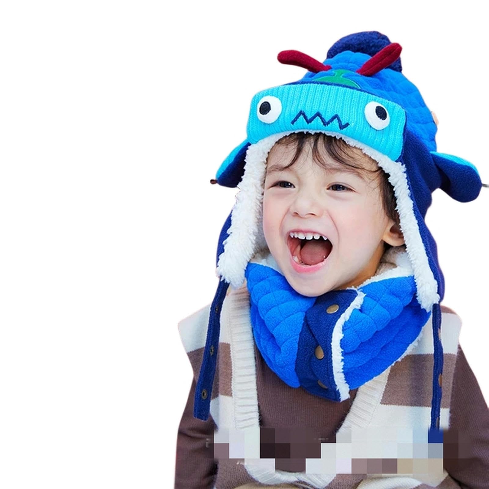 Wintermütze Schal Handschuh-Sets Dinosaurier Einhornstil Kinder Winterhutschal Und Handschuhe
