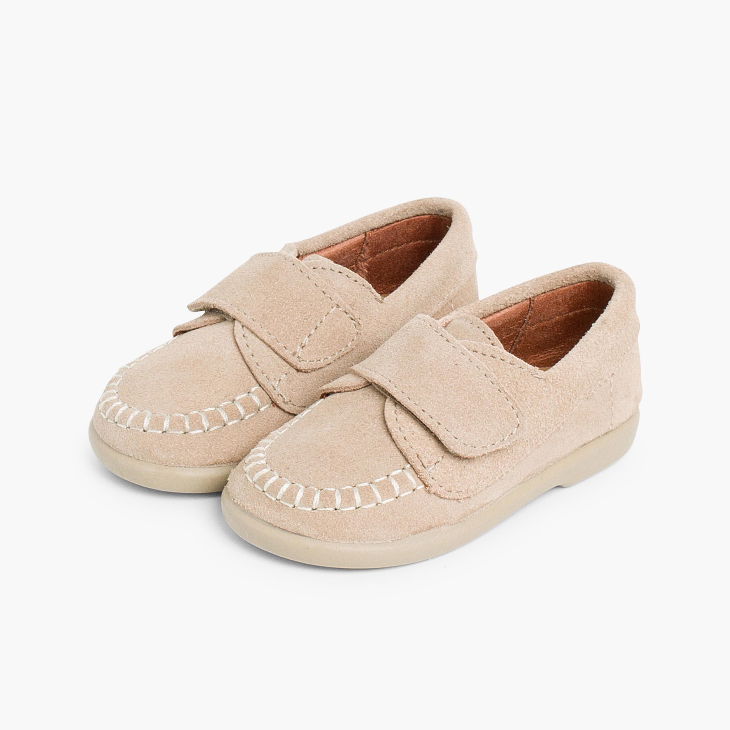Pisamonas Mocasines Niños Serraje Cinta Adhesiva