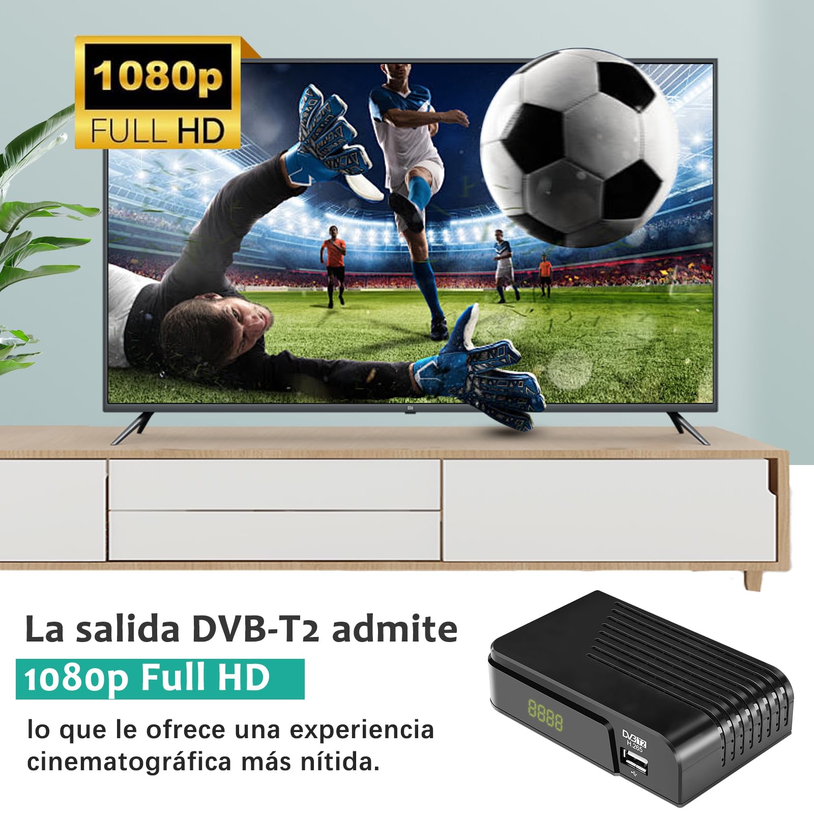 Terrestrial Receiver DVB-T DVB-T2 Receiver HD HEVC H.265