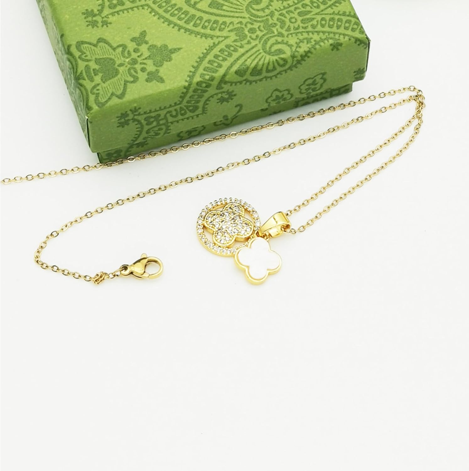 Necklaces For Women, Crafted In 18K Gold Plated Titanium Steel And Zircon, Gifts For Moms, Aunt, Grandma, Ladies for Christmas. - Image 7