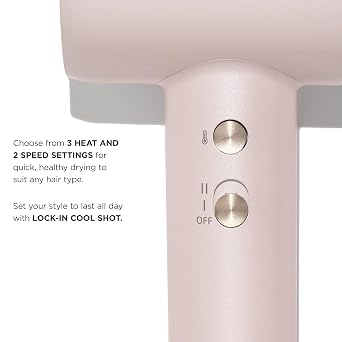T3 LuxeDry High-Performance Hair Dryer Set with Drying Concentrator, Styling Concentrator & Diffuser Attachments |Fast, Powerful Drying & Styling |for All Hair Types