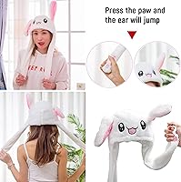 Vista 12 de Sombrero de animal para disfrazarse, fiesta de cosplay, Navidad, vacaciones, lindo gorro con solapa para niños y adultos