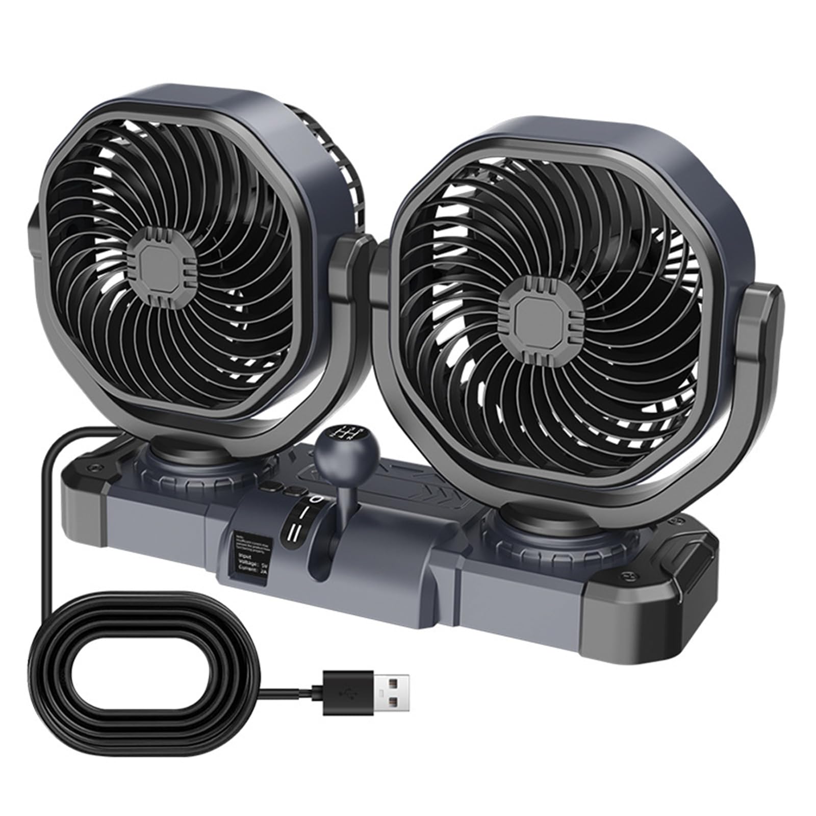 Generisch Ventilateur en ABS léger et peu encombrant avec double modèle USB
