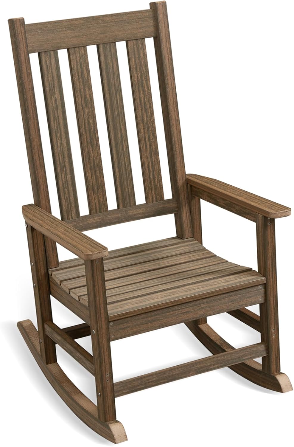 Amazon.com : Marcytop Outdoor Indoor Rocking Chair, HDPE Poly Rocking ...