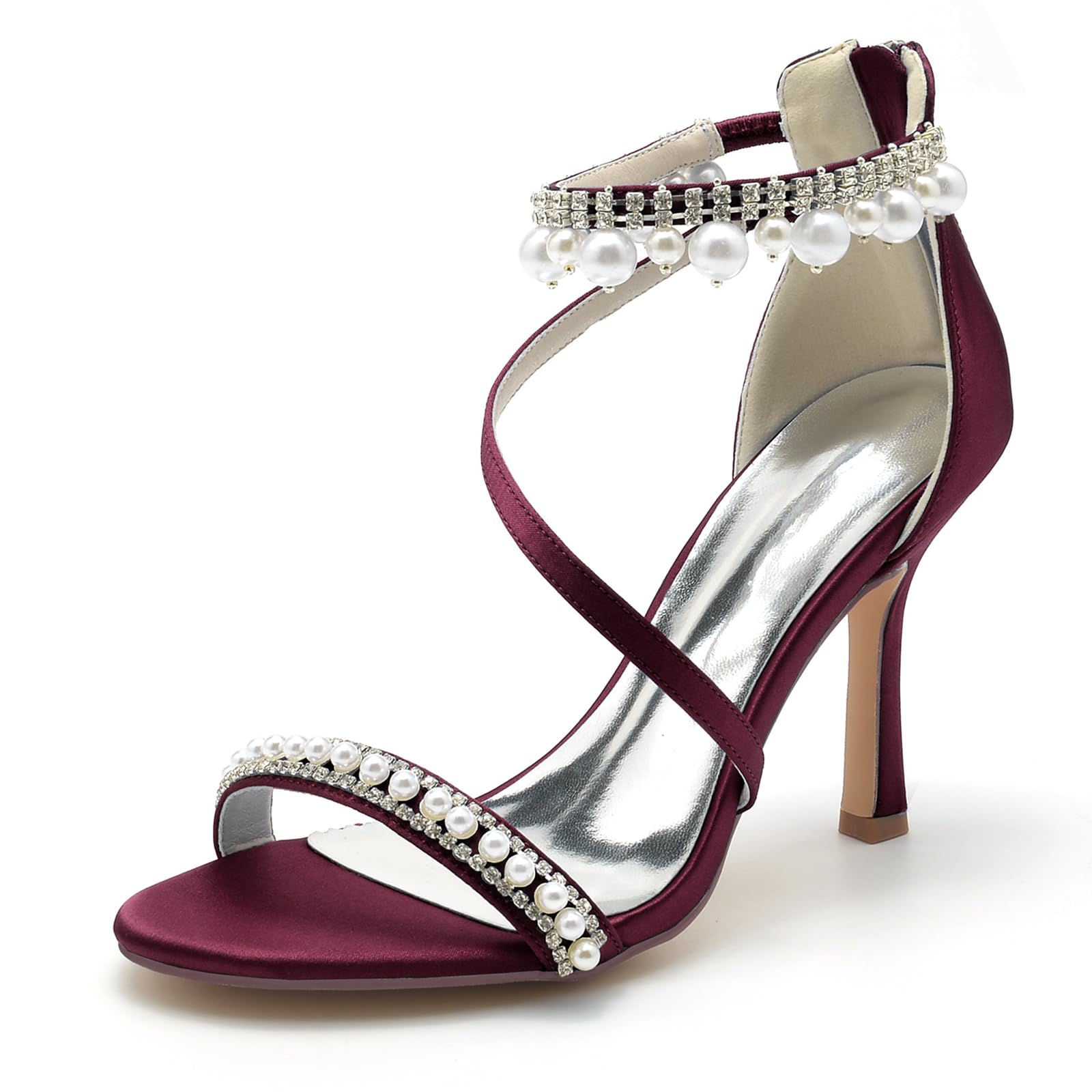 Sandales à talons hauts confortables à fermeture éclair pour pieds sublimés - 7