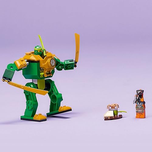 Miniatura 4 de LEGO NINJAGO Lloyd's Ninja Mech Battle Figura de acción 71757 para niños, niños y niñas a partir de 4 años con figura de serpiente y minifigura,