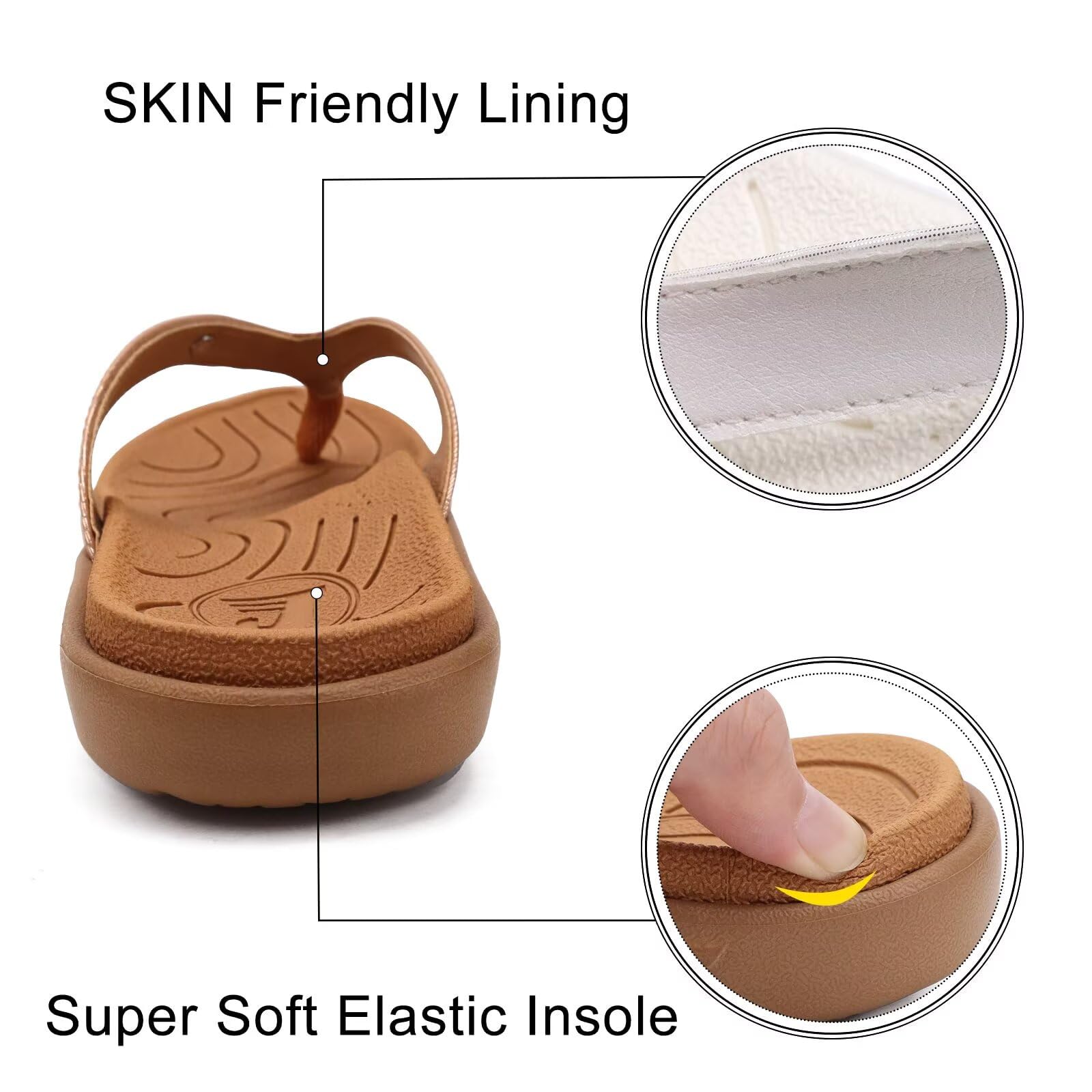 jiajiale Infradito Donna Moda Ortopediche Estive Comode Pelle Supporto Arco Plantare Flip Flop Doccia Spiaggia Piscina Aperte Mare Leggere Eleganti Ciabatte Antiscivolo Gomma Suole