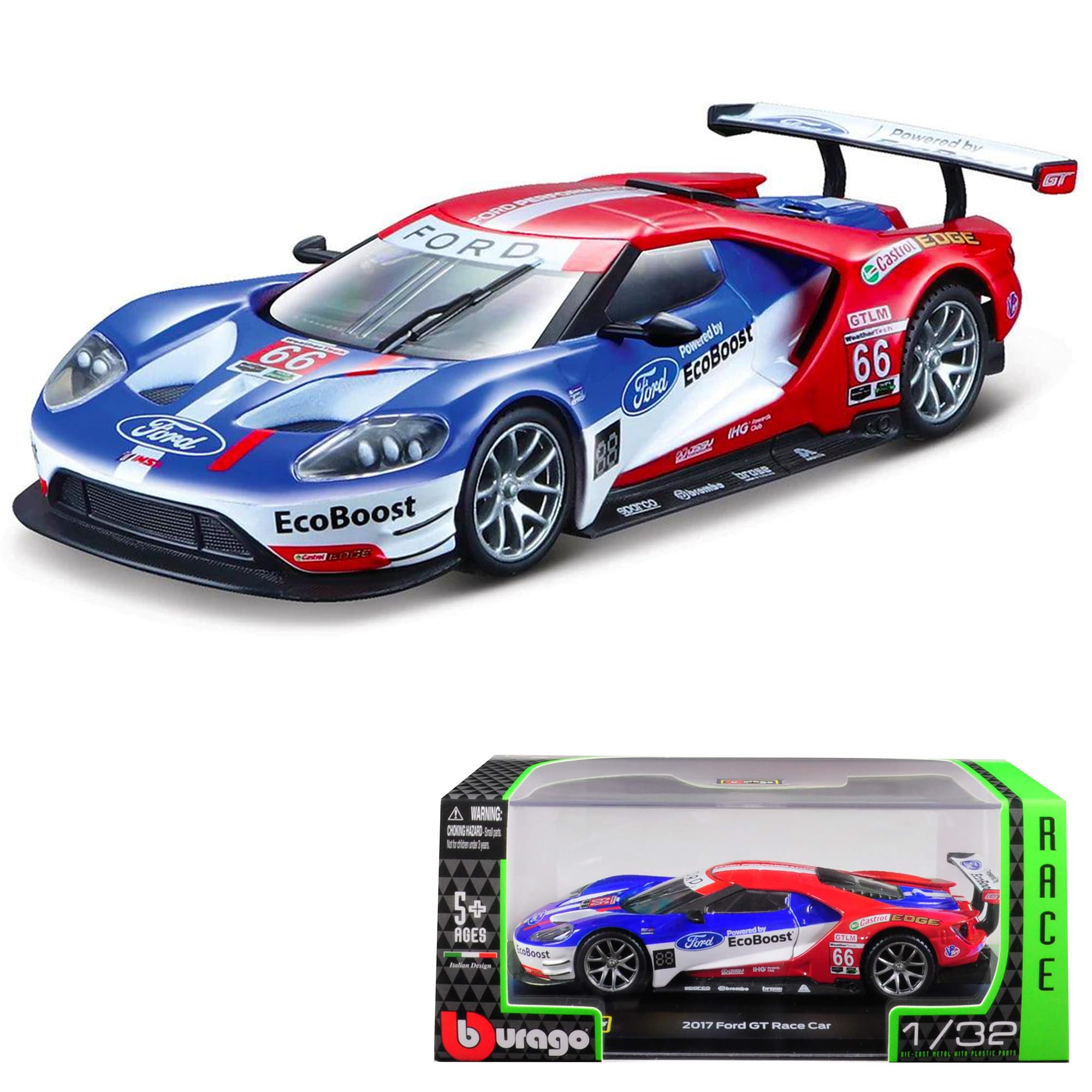 Amazon.com: Ford GT Race Car Racing #66 24hrs of Le Mans Title
