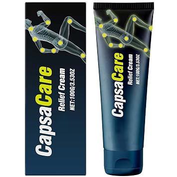 Capsacare Neuropathy Relief Cream with Capsaicin, Arnica, Menthol, Fast Absorbing, Non-Greasy Nerve Cream for Hands, Feet, Legs, Muscles, Waist & Joints, Gentle & All Natural, 100g1pc