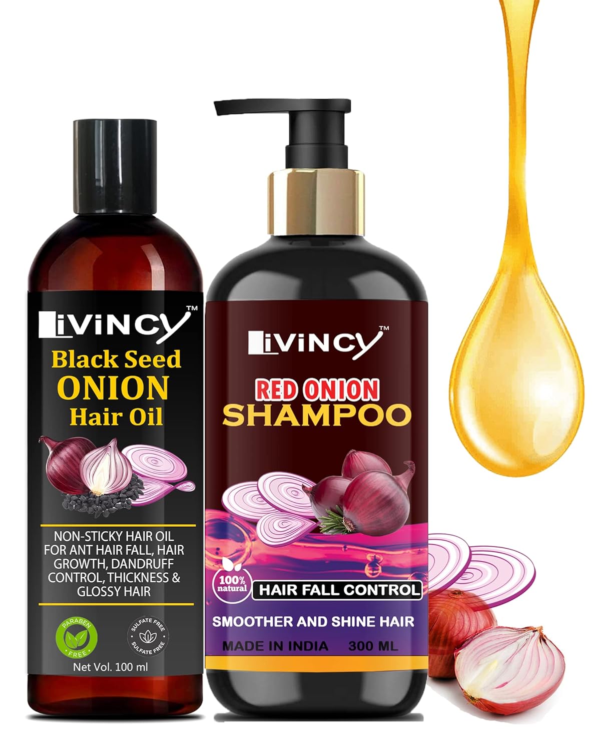Buy Livincy Black Seed Onion Hair Growth Oil 100ml and Black seed Onion