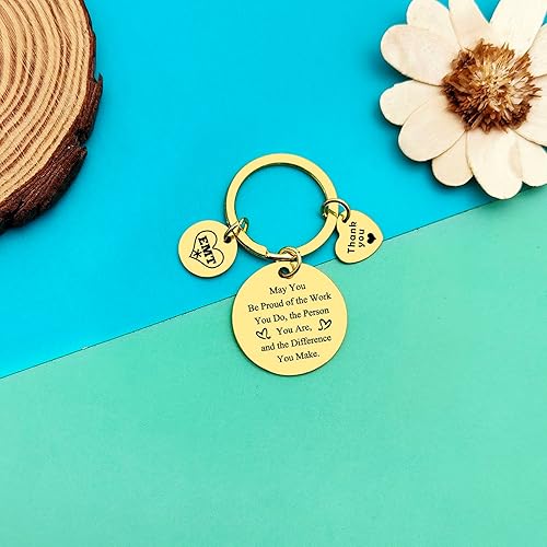 Miniatura 5 de Dabihu Emergency Medical Graduation Gifts EMT Keychain Emergency Nurse Medical School Gift Medical Student Paramedic Keyring