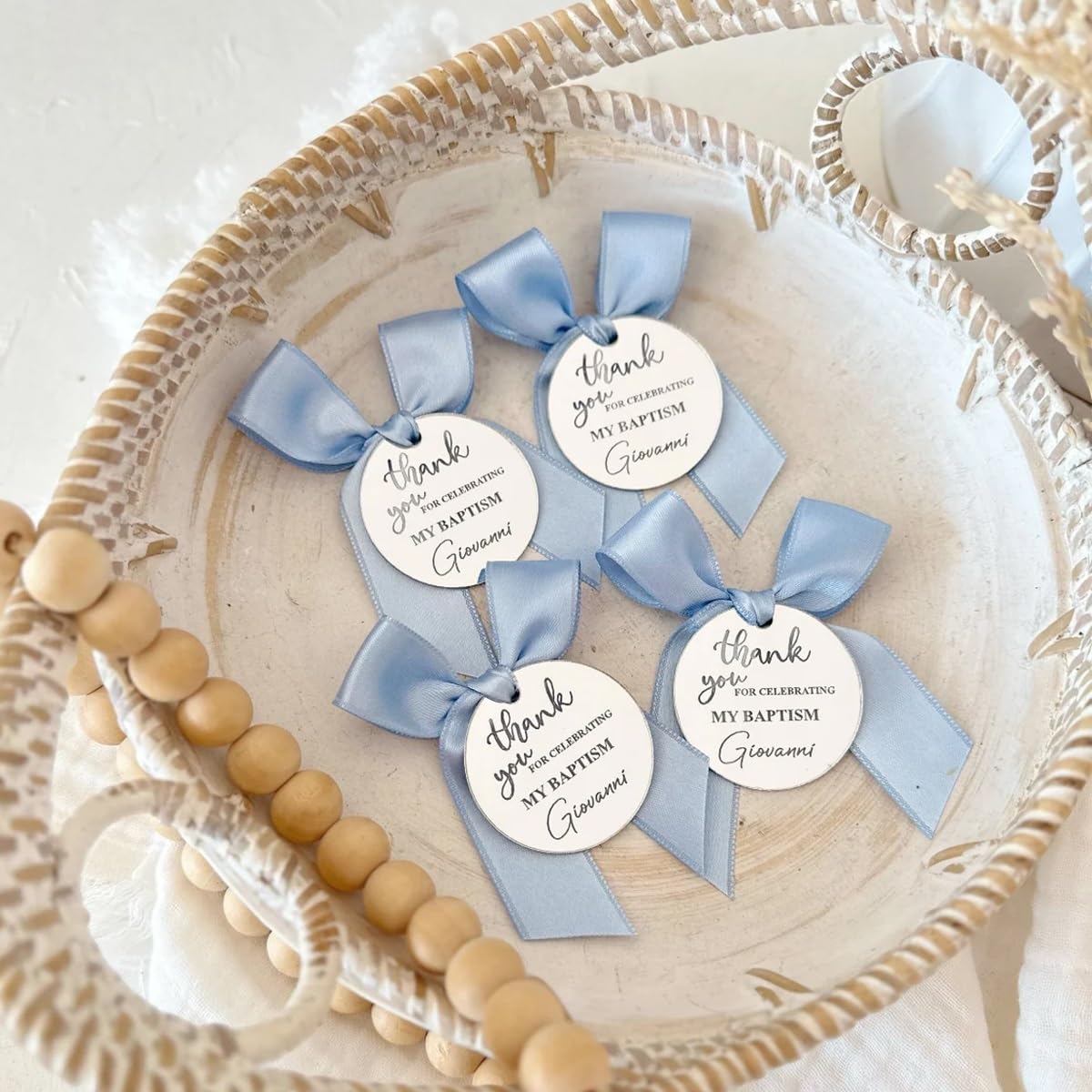Personalisierte Spiegel-Acryl-Anhänger Für Hochzeits- Und Verlobungsgeschenke, Individuell Gravierte Namensschilder, Babyparty- Und Taufdekoration, Geschenkanhänger Für Gastgeschenke(100pcs)