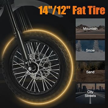 Electric Dirt Bike for Teens & Adults , 48V/15 AH Battery, 36MPH & 37 Mile Electric Motorcycle, 2000W Peak Motor, 14/12 Off-Road Tire E-Bike, Dual Hydraulic Brakes, Full Suspension, Fit Age 13+