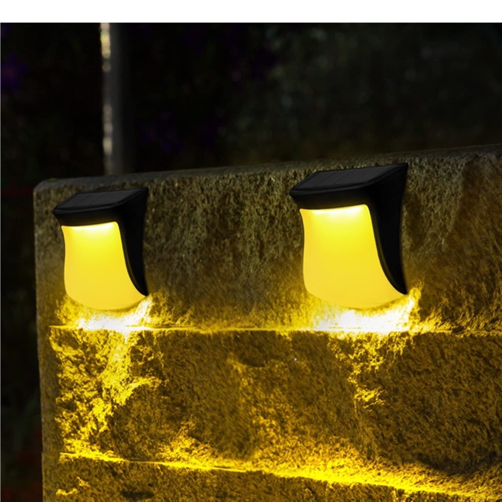 Zewnętrzne Kinkiety Solarne Wodoodporna Lampa Krajobrazowa Do Garażu Na Ganku Ogrodowym Dekoracyjna ścieżka Trawnika Na Zewnątrz Oświetlenie Dziedzińca Zewnętrzne Lampy Słoneczne Warm Light