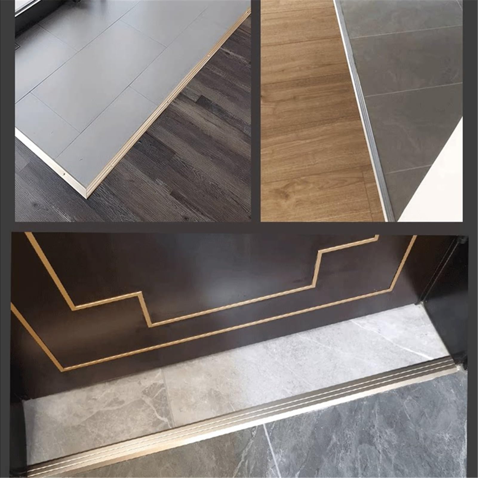 Aluminium Barre de Seuil Adhesive, Profilé de transition en métal
