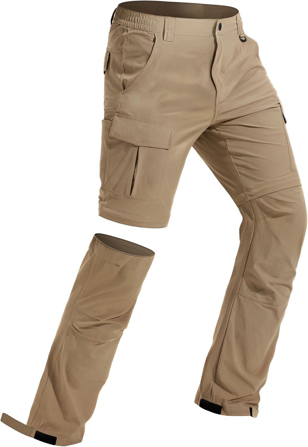 Men's Hiking Convertible Pants Water Resistant Quick Dry Lightweight Zip Off Stretch Outdoor Fishing Pants