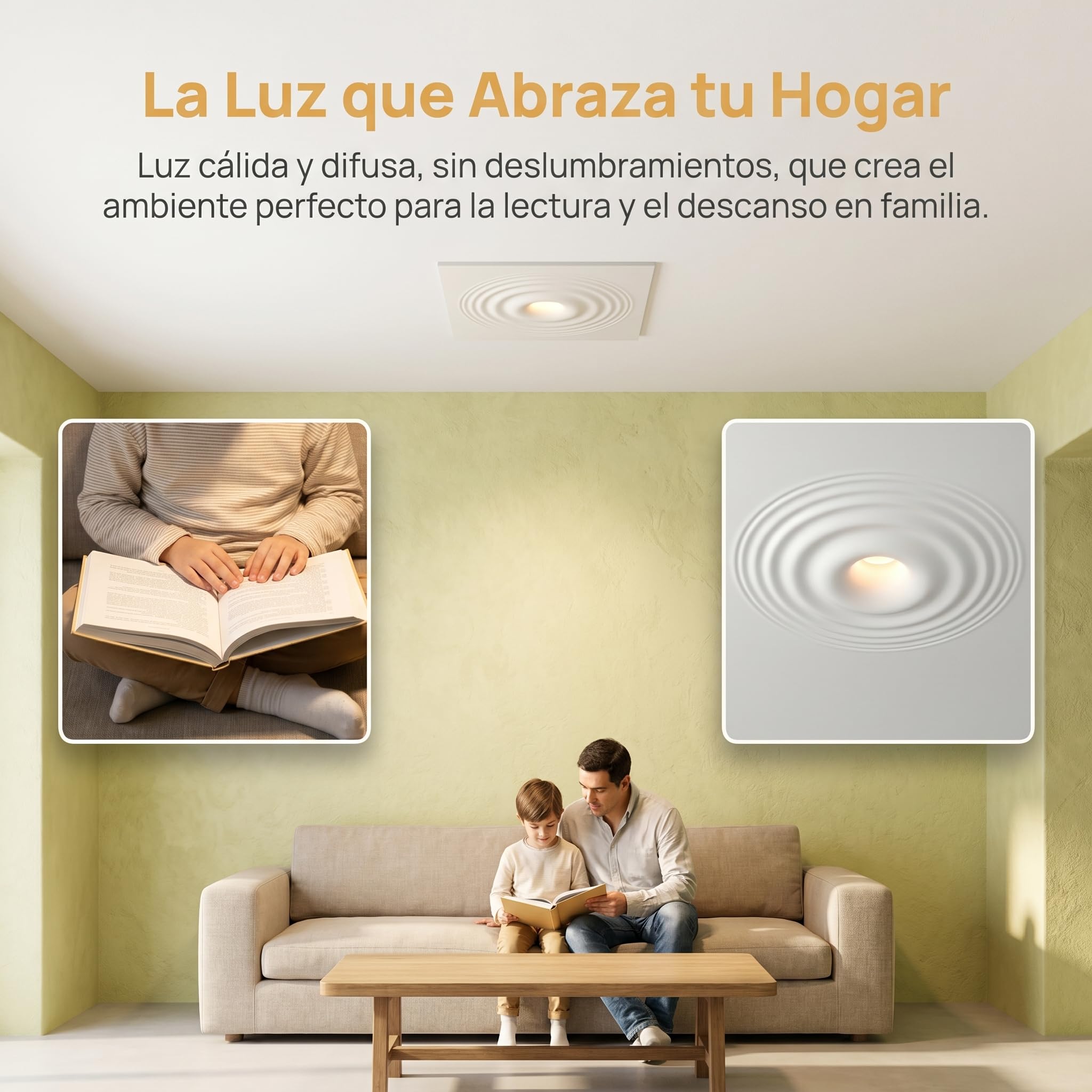 BARCELONA LED Downlight in gesso da incasso GU10 Ø130mm bianco senza cornice trimless 30x30cm plafone cartongesso design moderno classico lusso architetturale verniciabile