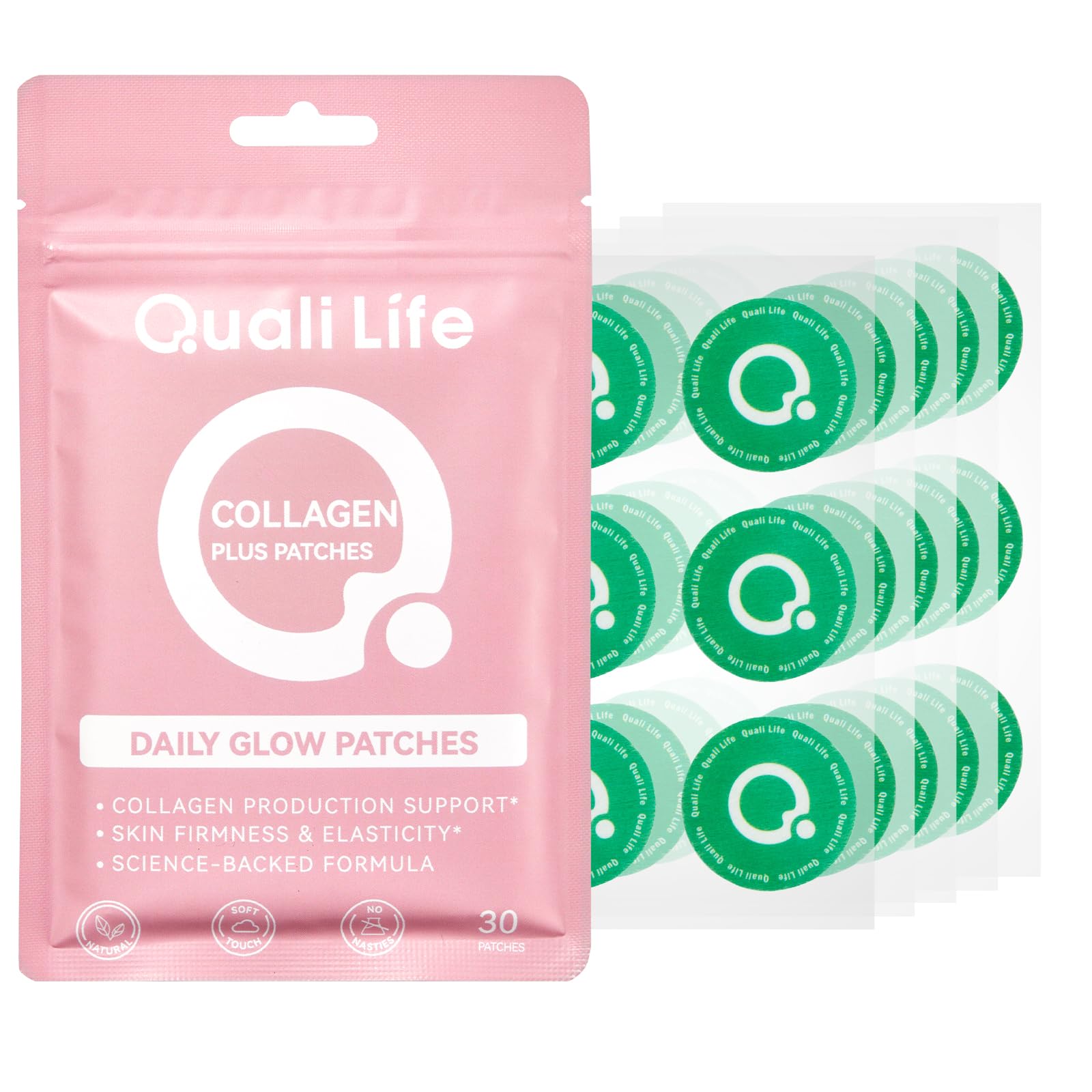 Collagen Patches for Women - Support Skin Elasticity Hydration Firmness - Patches for Smooth Youthful Skin Active Lifestyles