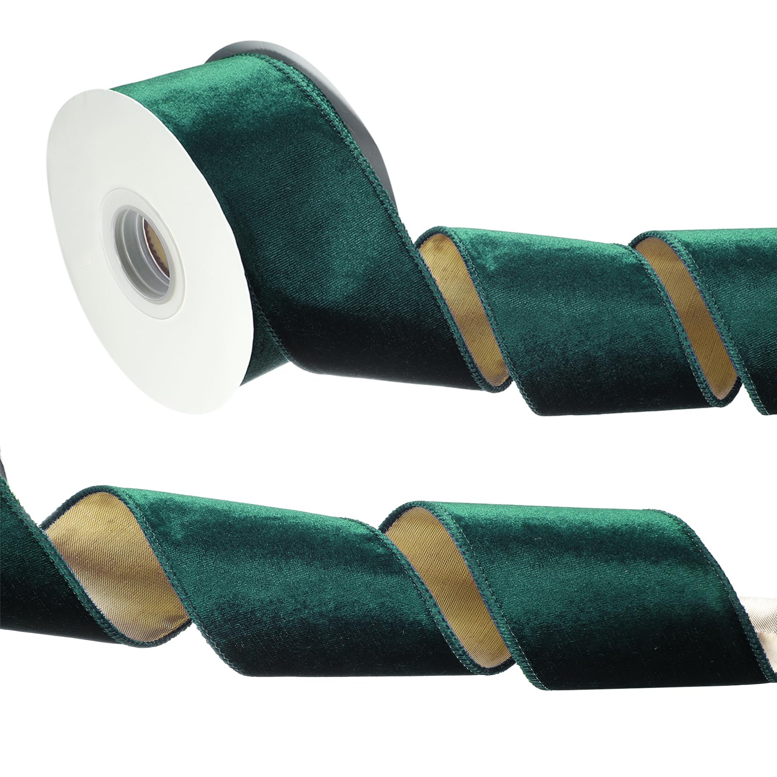 Ruban de velours pour couronne de Noël loisirs créatifs et décoration de table 9m