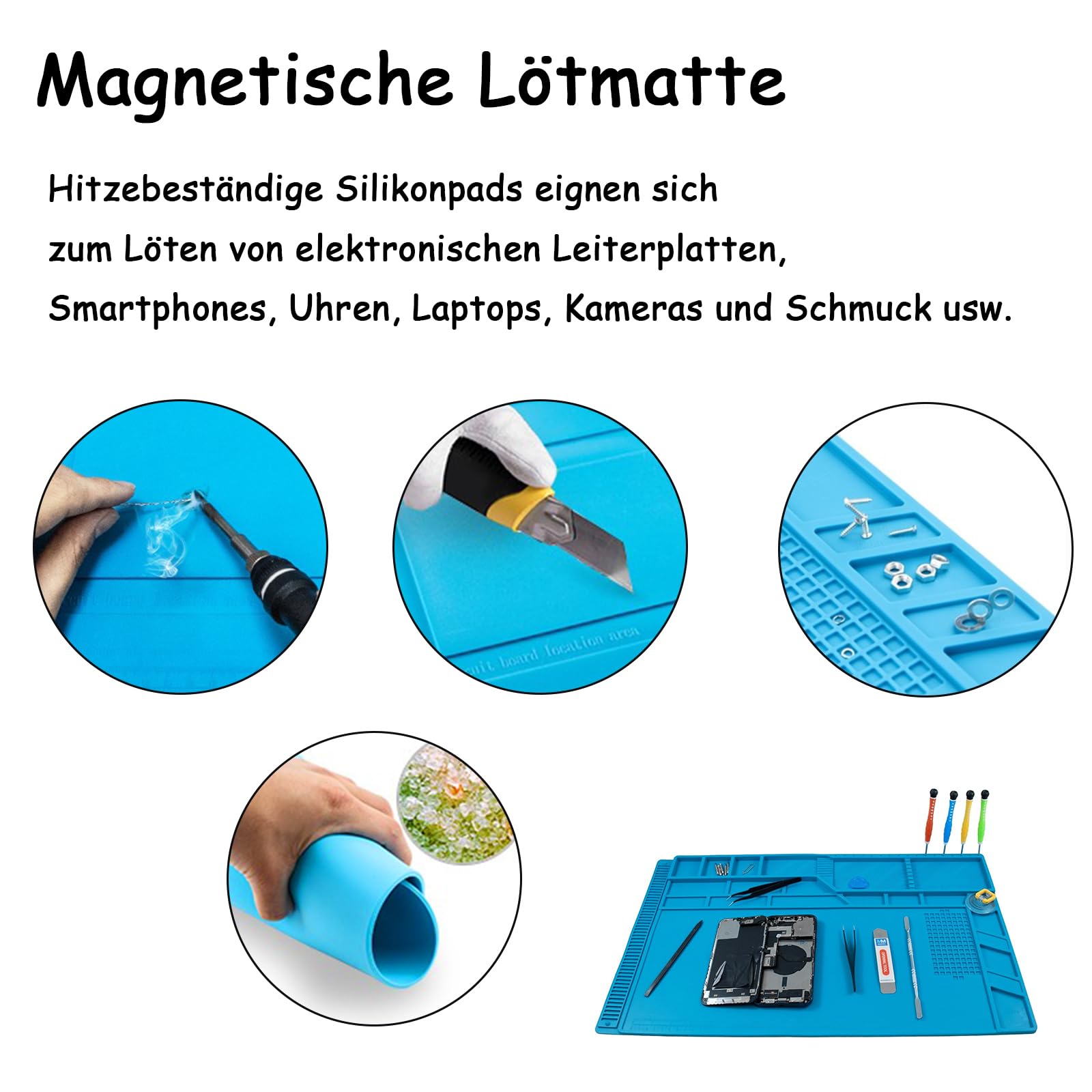 McPower LM-16 Siliconen soldeermat antistatisch 45 x 30cm