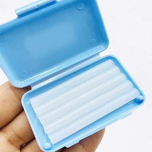Miniatura 5 de Cera de ortodoncia para aparatos ortopédicos, paquete de 10 unidades de cera dental para aliviar la irritación y el dolor, sabor a menta azul