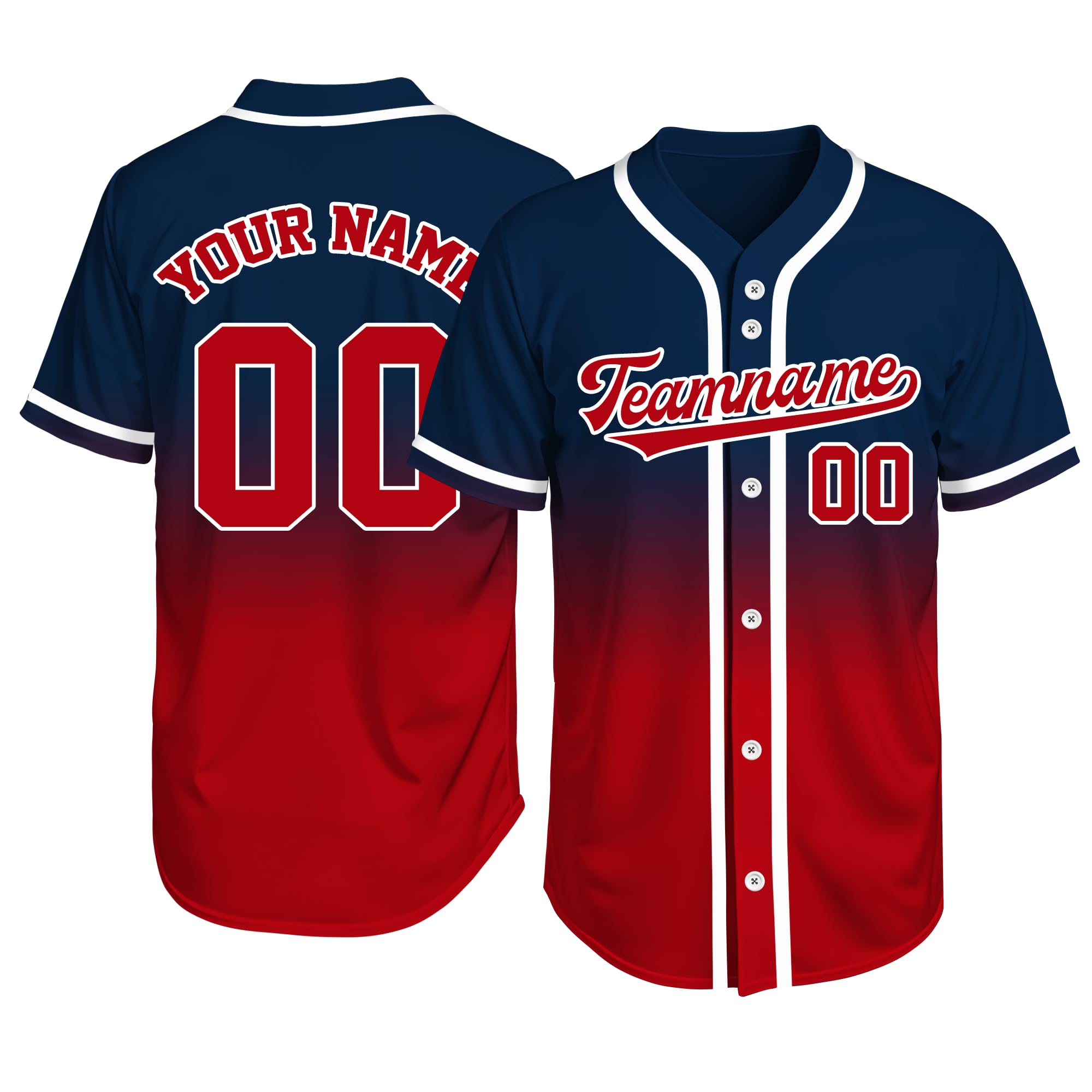 Custom Baseball Jersey Personalized Stitched or Printed Name Number Baseball Shirt Sports Uniform Gifts for Men Women Youth
