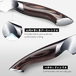 HOSHANHO Carving Knife Set 3PCS, Japanese High Carbon Steel Brisket Slicing Knife Sets with Ergonomic Pakkawood Handle, Butcher Knife Breaking Knife Boning Knife for Meat Cutting