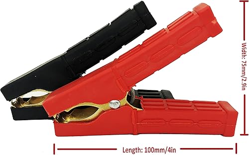 Miniatura 5 de Abrazaderas de batería para cable de puente Abrazadera de cocodrilo Cobre puro 100A800A1500A Abrazaderas de cargador de batería de automóvil