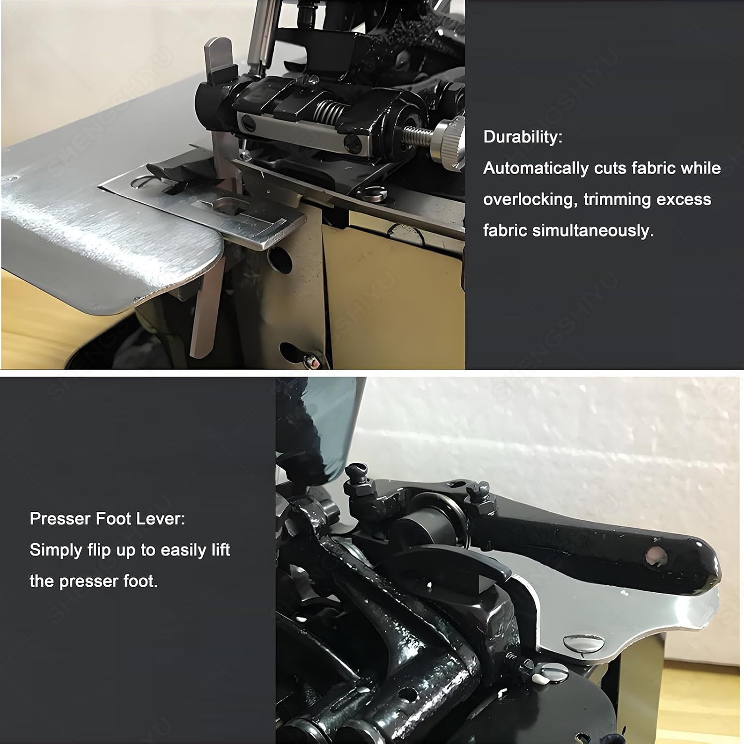Serger Overlocker Sewing Machine 250W,Overlock Sewing Machine Foot Blue