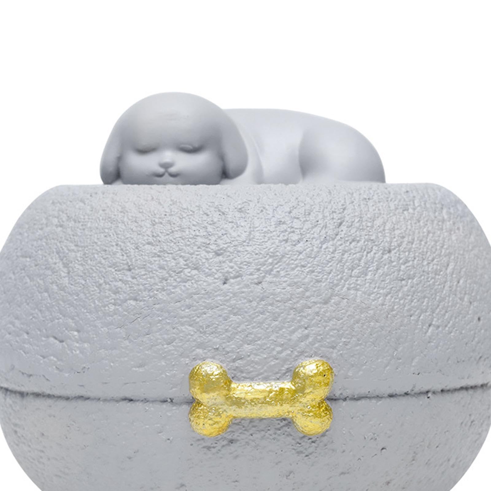 Sharplace Contenitore per Ceneri di Animali Domestici, Accessorio per Urna Funeraria per Cani, Urna per Piccoli Animali Dipinta a Mano